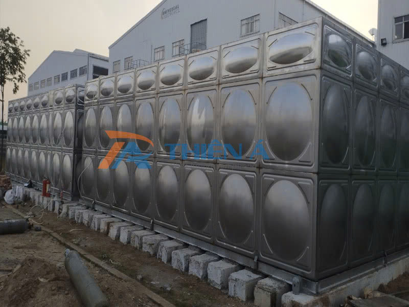 lắp đặt bồn nước lắp ghép inox tại Hải Dương