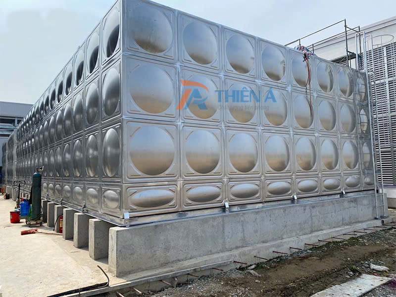Nơi chuyên thi công bồn nước lắp ghép inox tại Hà Nội