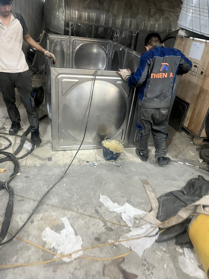 Kích thước bồn nước inox lắp ghép