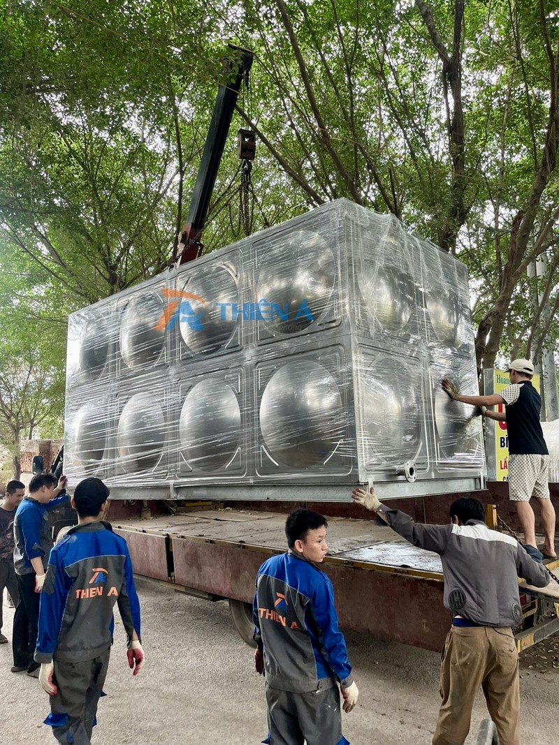 Các kích thước bồn nước inox lắp ghép phổ biến hiện nay
